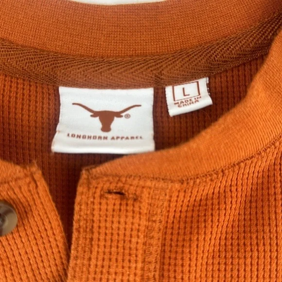 Texas Longhorn Waffle Knit Thermal Long Sleeve Shirt - Picture 6 of 8